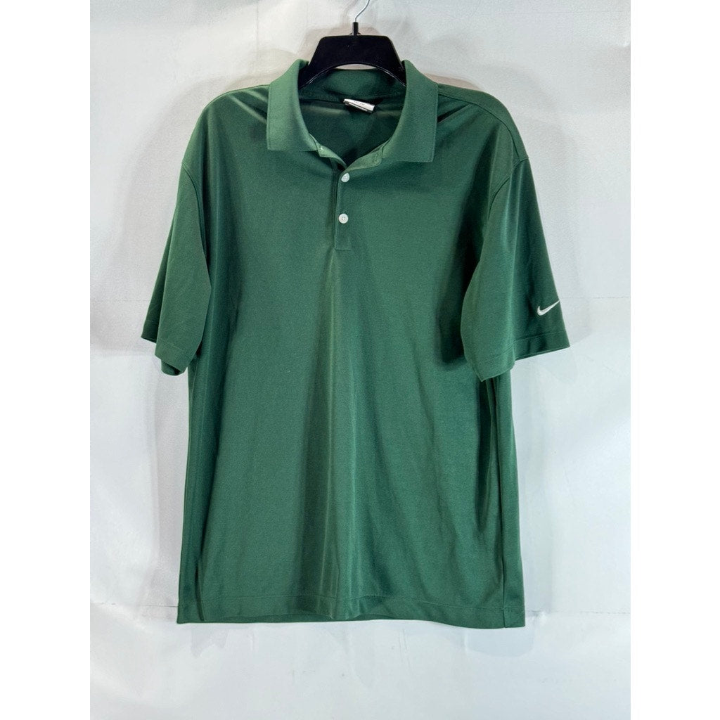 NIKE GOLF Men's George Green Dri-Fit Breathable Short Sleeve Polo SZ M