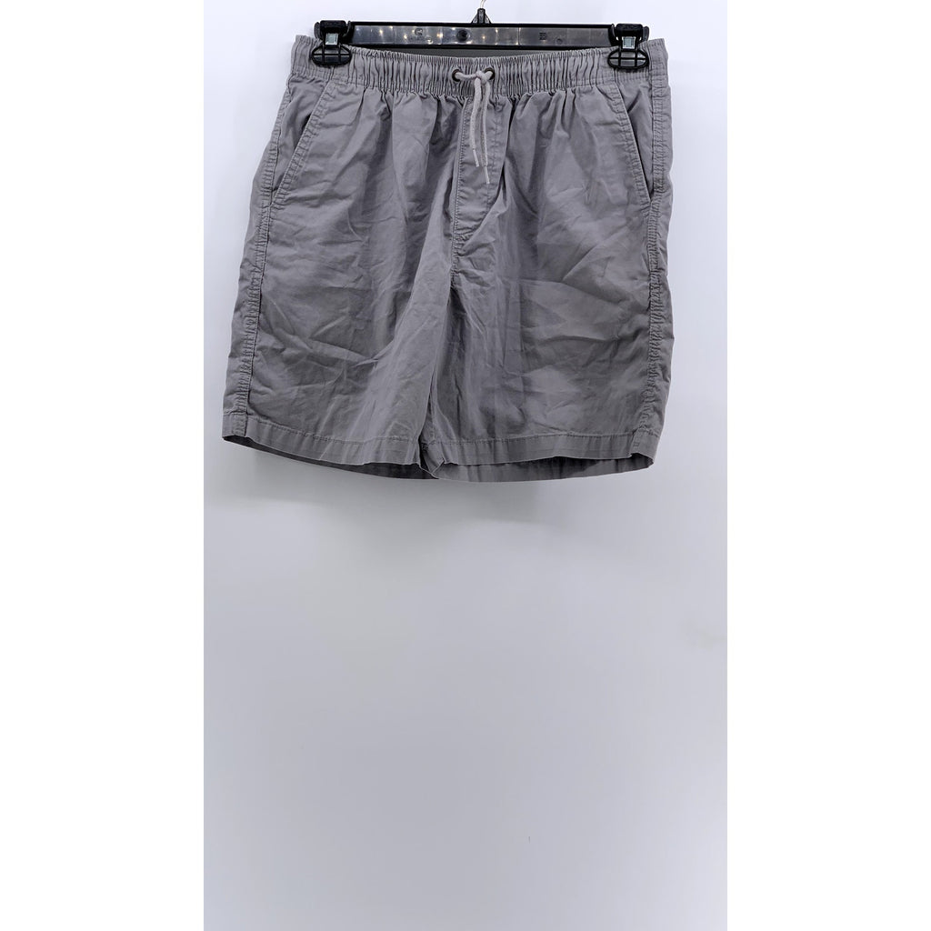BASIC EDITIONS Women's Vintage Gray Drawstring Casual Shorts SZ M