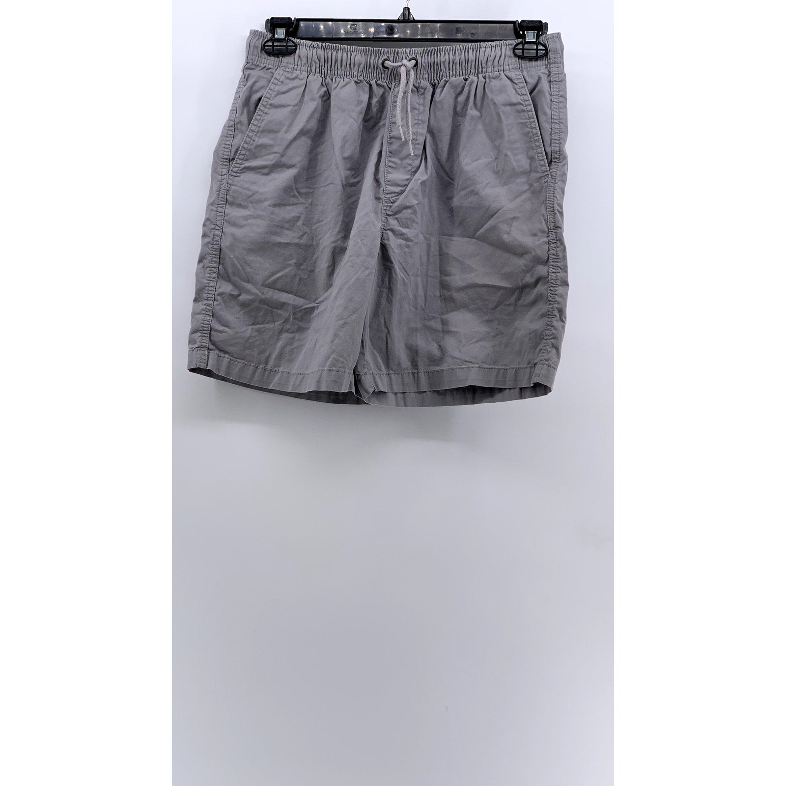 BASIC EDITIONS Women's Vintage Gray Drawstring Casual Shorts SZ M