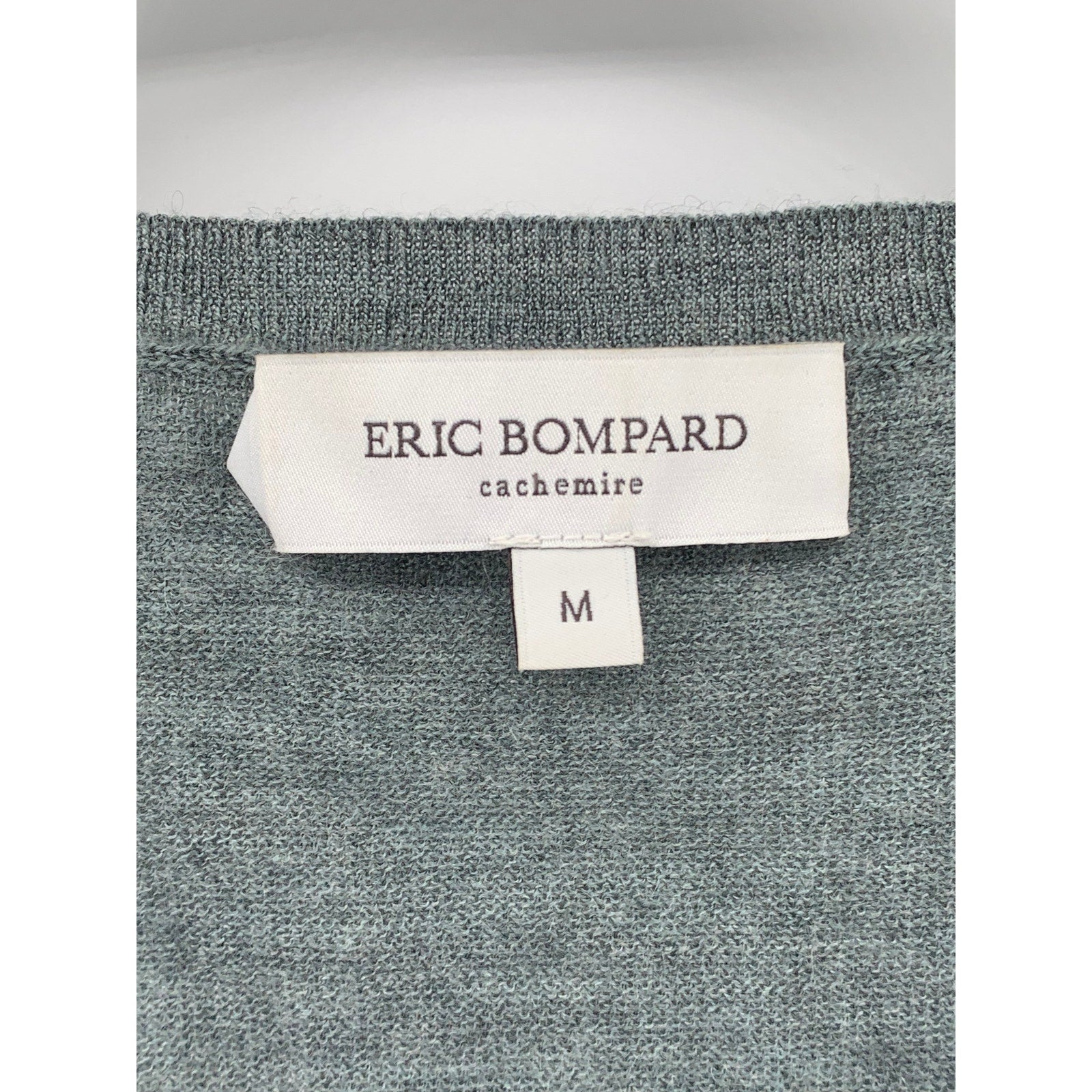 ERIC BOMPARD Men's Gray Cashmere Crewneck Knit Pullover Classic Sweater SZ M