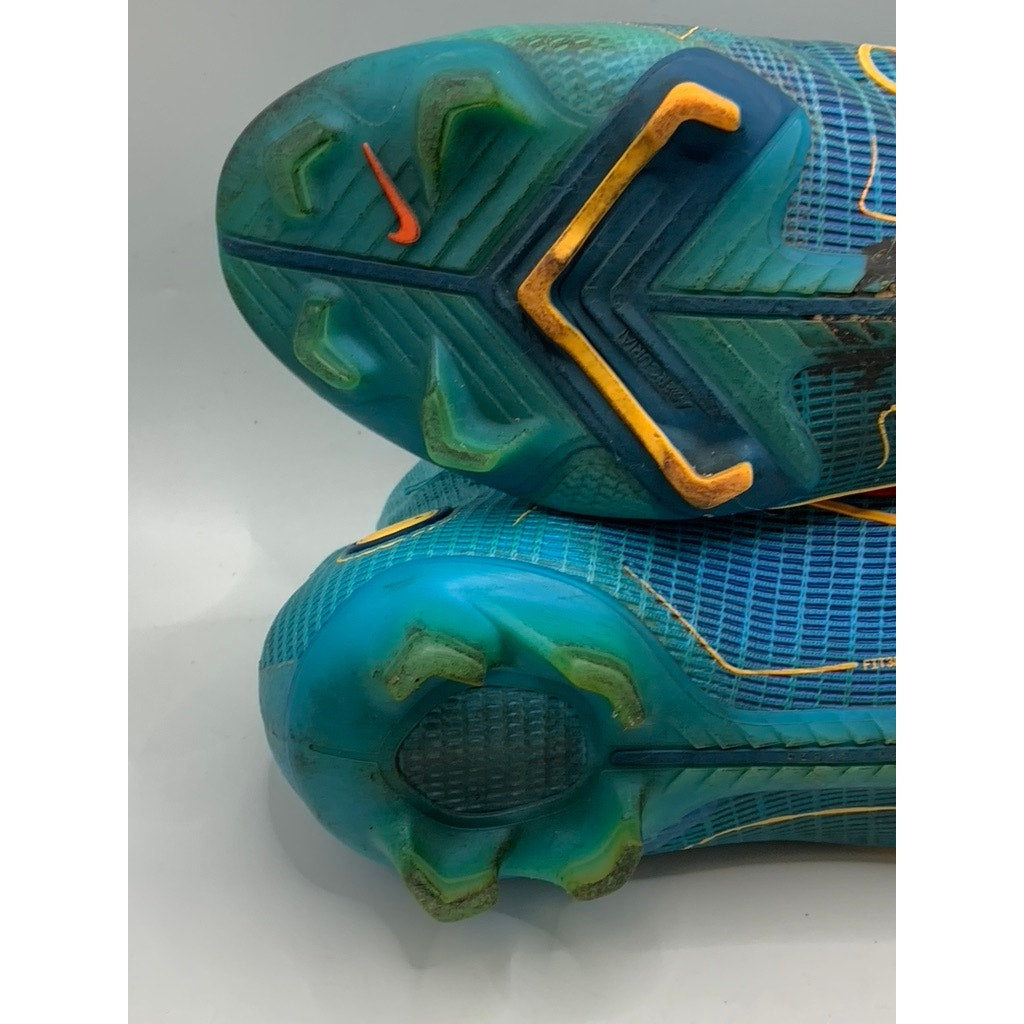 NIKE Women's Teal Blue Murcurial Fit360 FlyKnit Soccer Cleats SZ 7.5