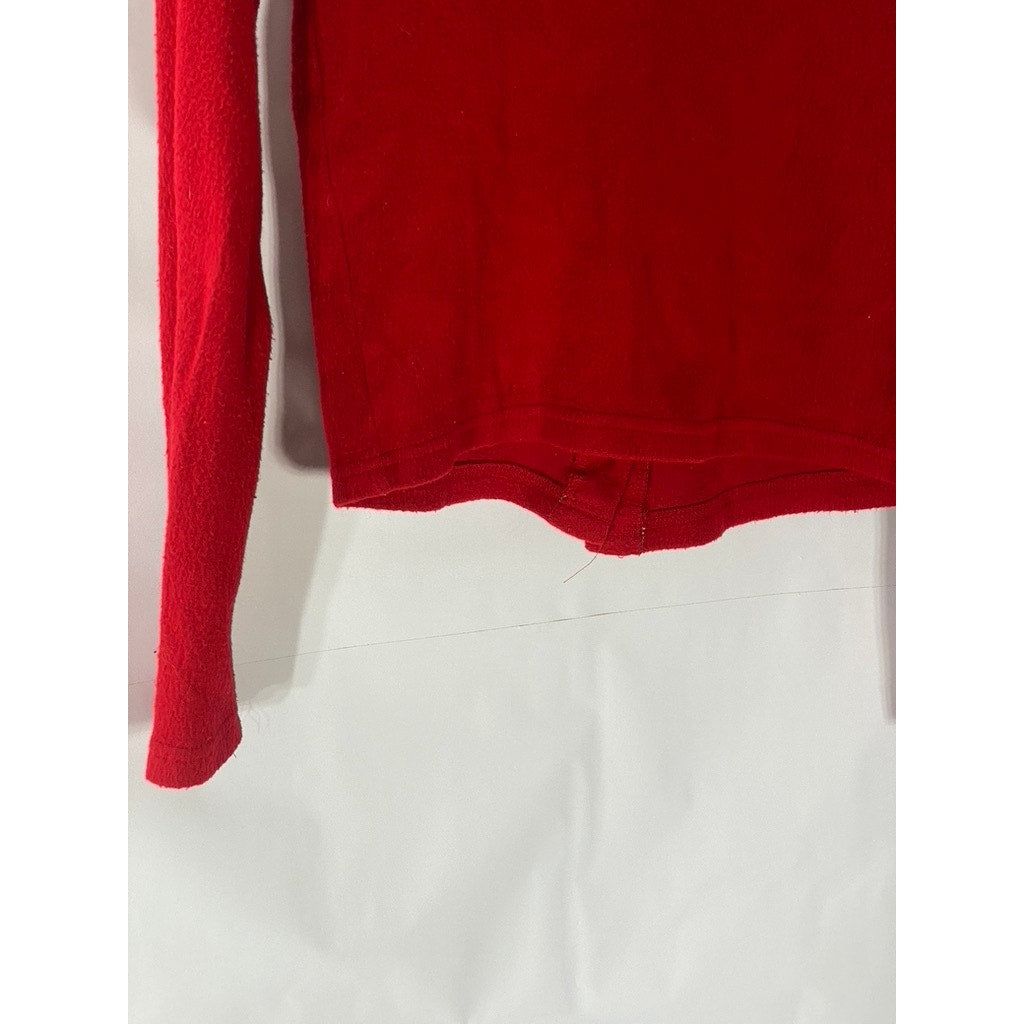 I.N. SAN FRANCISCO Juniors’ Red Knit Button-Up Long Sleeve Cardigan SZ S
