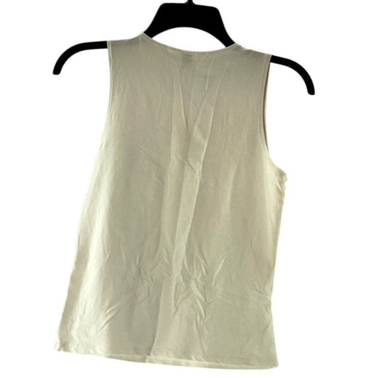 ONLY HEARTS Women's White Solid Scoop-Neck Lightweight Sleeveless Tank Top SZ S
