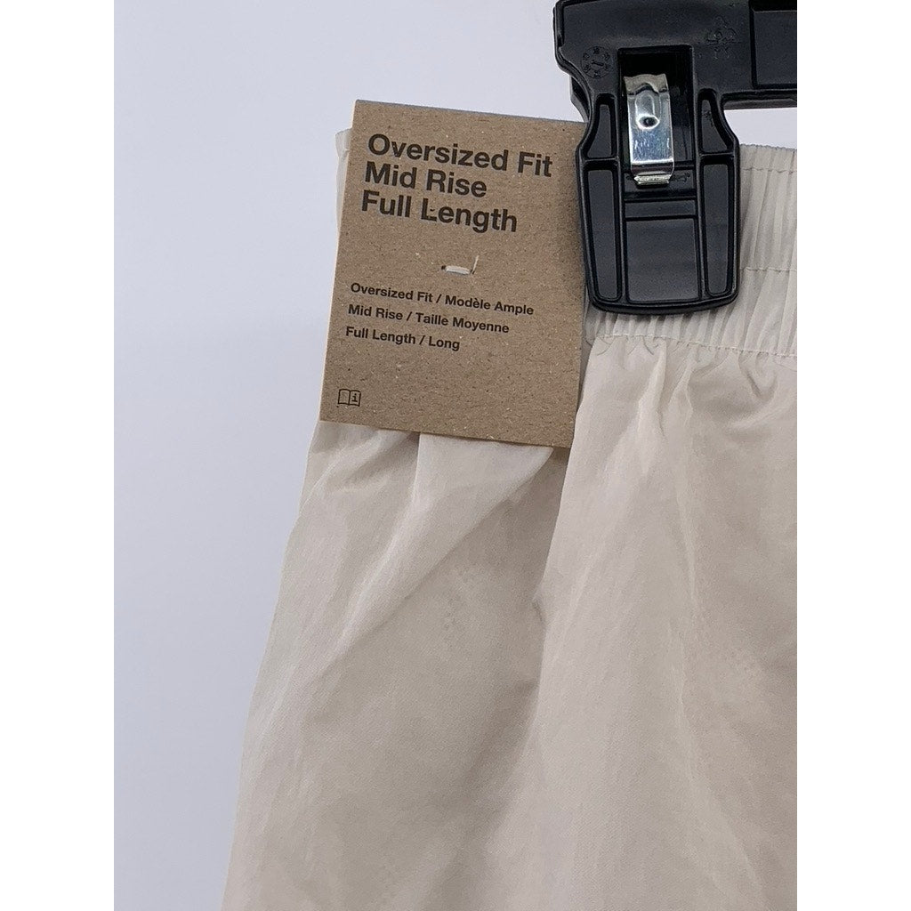 NIKE Women's Tan Oversized Full Length Mid-Rise Elastic Waist Sweatpants SZ S