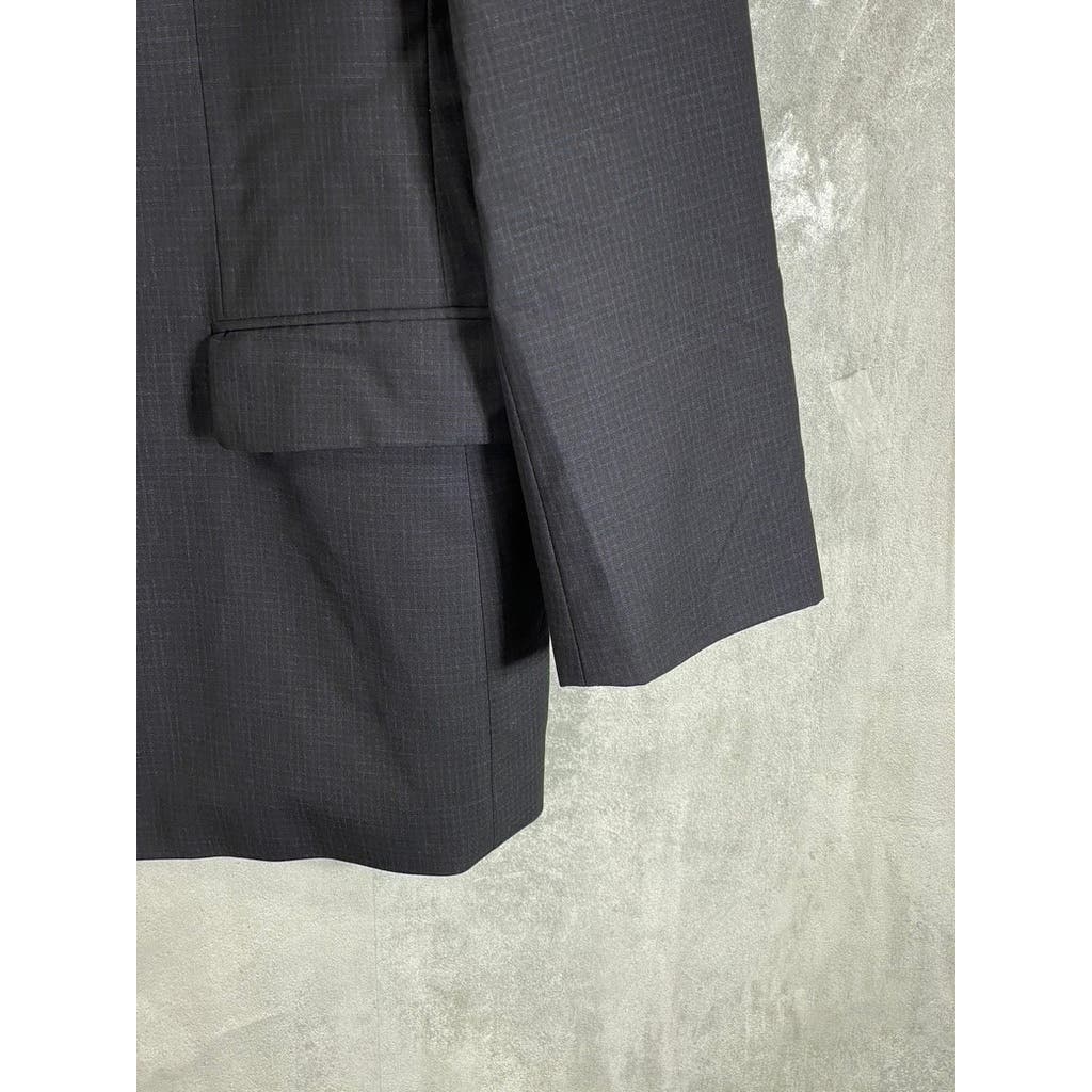 BOSS HUGO BOSS Men's Black Classic-Fit Super 100 Wool Two-Button Blazer SZ 44R