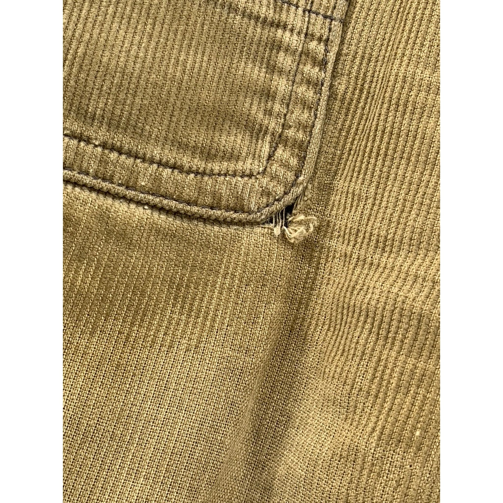 SUNNY CLOUDS Men's Brown Corduroy Baggy-Fit Straight-Leg Cargo Pants SZ 30