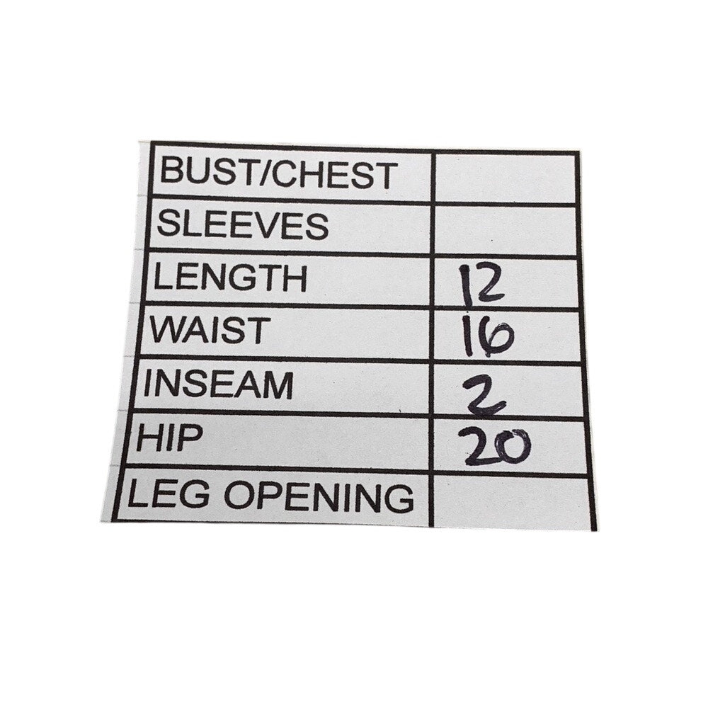 ROMWE Women's Washed Black Denim Embroidered Star Shorts SZ L(8/10)