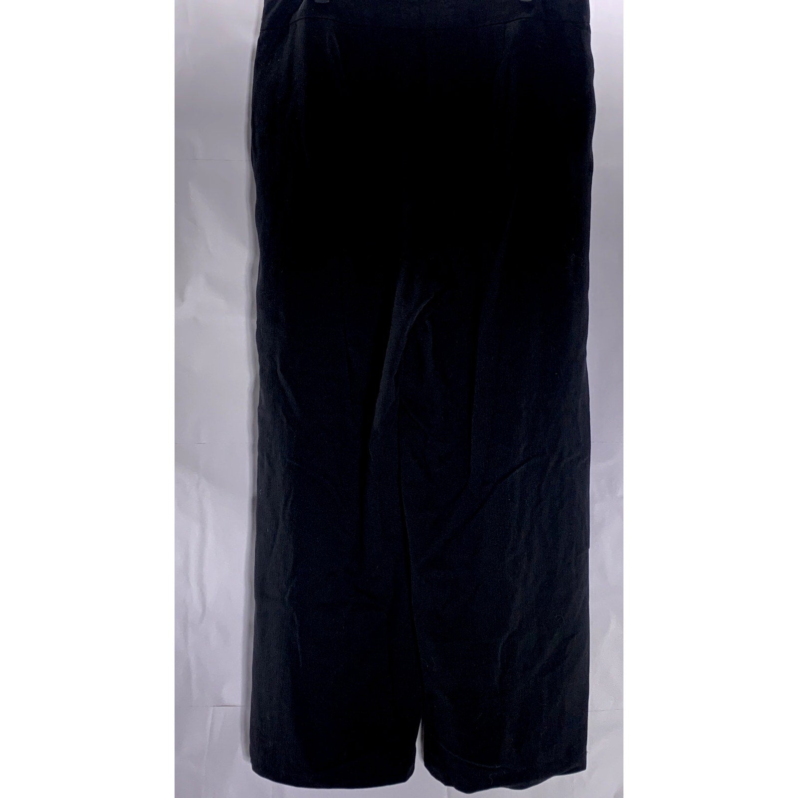 EILEEN FISHER Women's Black Stretch Jersey Knit Wide-Leg Pant SZ M