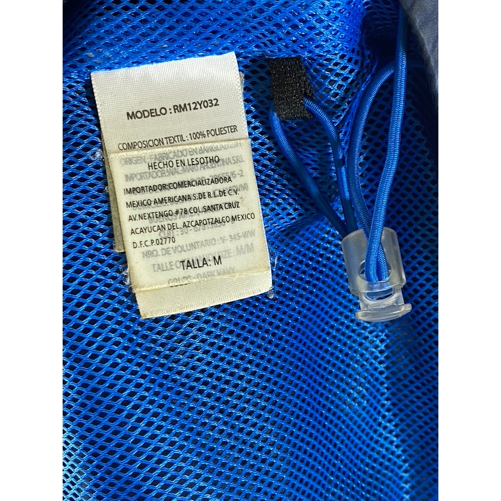 STARTER Men's Vintage Navy Blue Zip-Up Lightweight Windbreaker Jacket SZ M