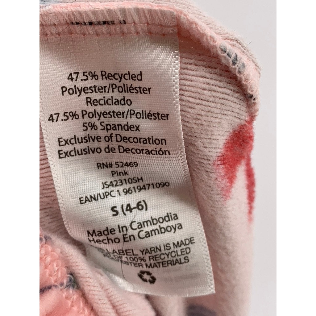JOYSPUN Women's Pink Christmas Print Fleece Pajama Pants SZ S