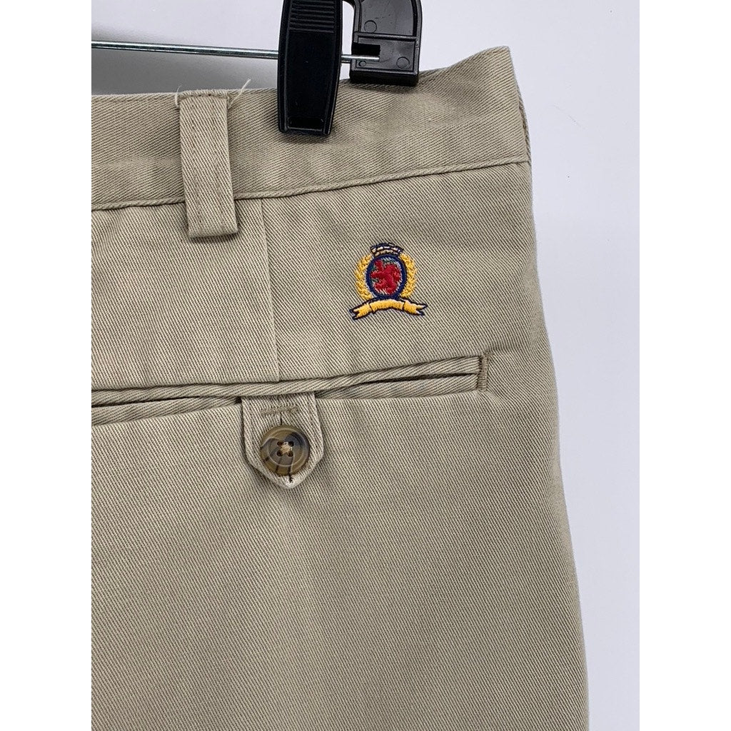 TOMMY HILFIGER Men's Vintage Tan Regular-Fit Straight Leg Pant SZ 34X34