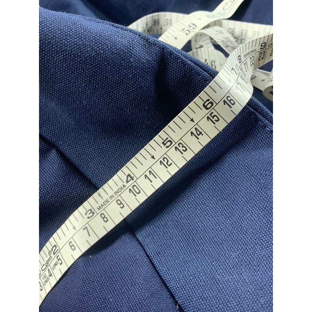 MONACLE Unisex Navy Blue Logo Snap-Button Canvas Shoulder/Handbag