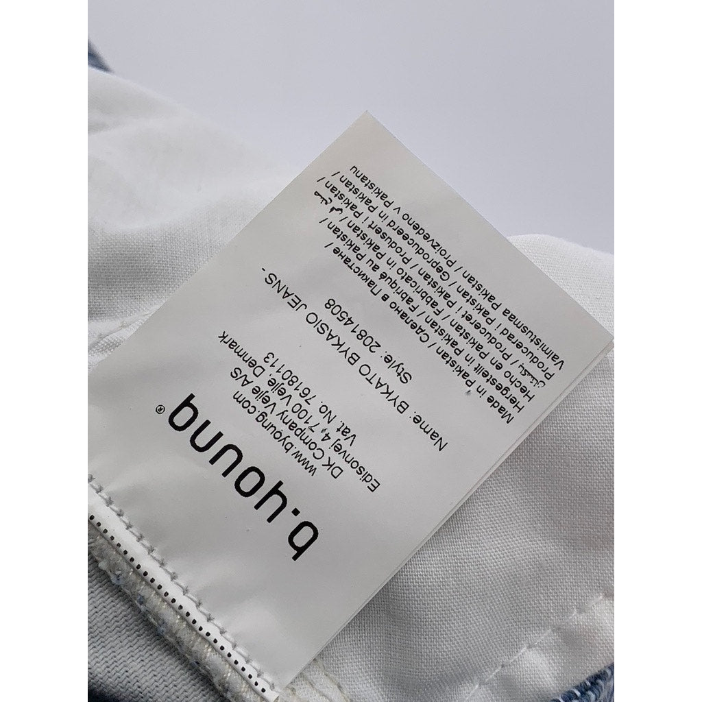 B.YOUNG Women's Blue-White Pinstripe Bykato Bykasio Jeans SZ 25(S)