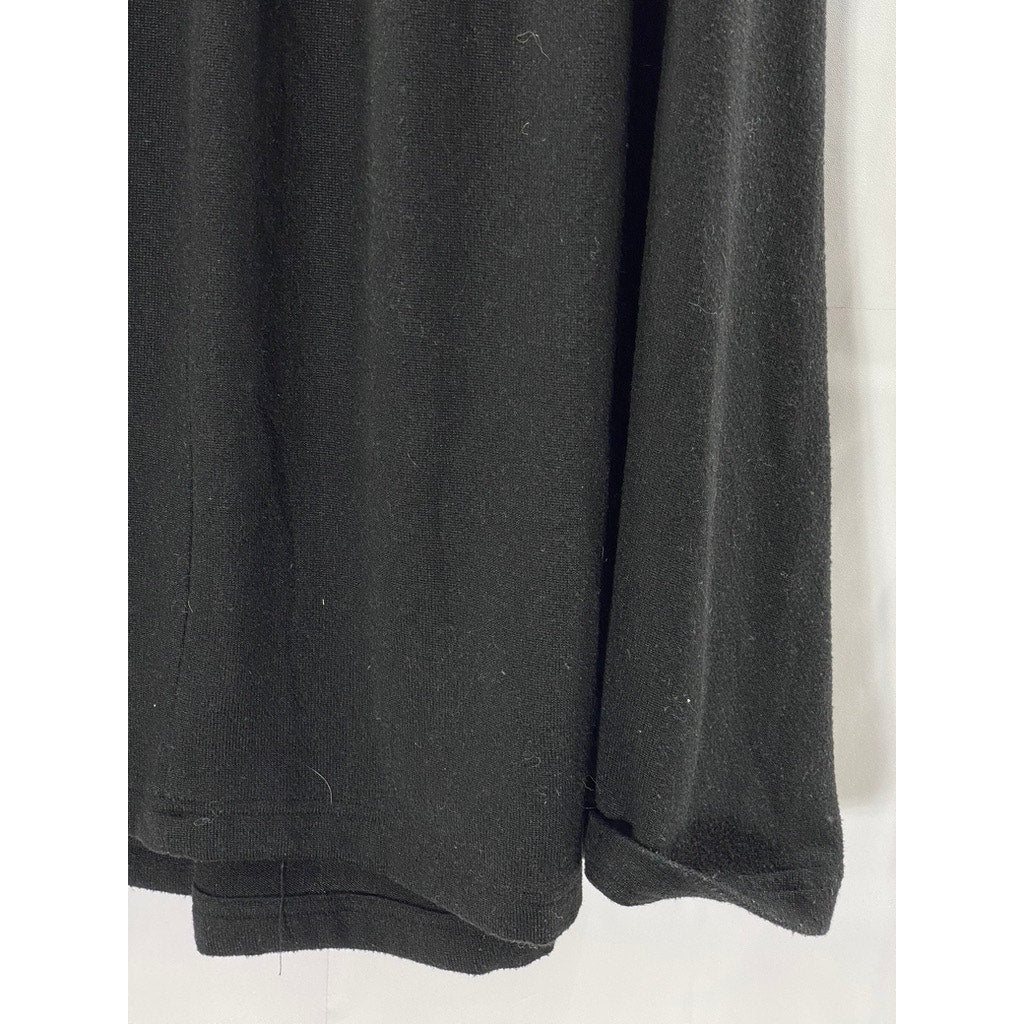 LINEAR BY RACHEL RISS Women's Black Crewneck Long Sleeve Maxi Dress SZ XS/S