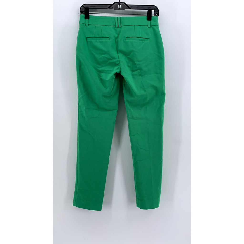 EXPRESS Women's Green Regular-Fit Editor Straight-Leg Pants SZ 00R