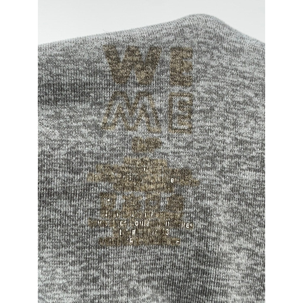 WEME Women's Heather Gray Active Halter Sleeveless  Cropped Top SZ S