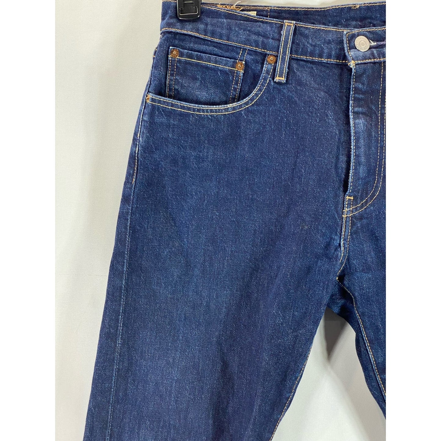 LEVI STRAUSS & CO Men's Dark Blue 502 Tapered-Fit Five-Pocket Jean SZ 32X30