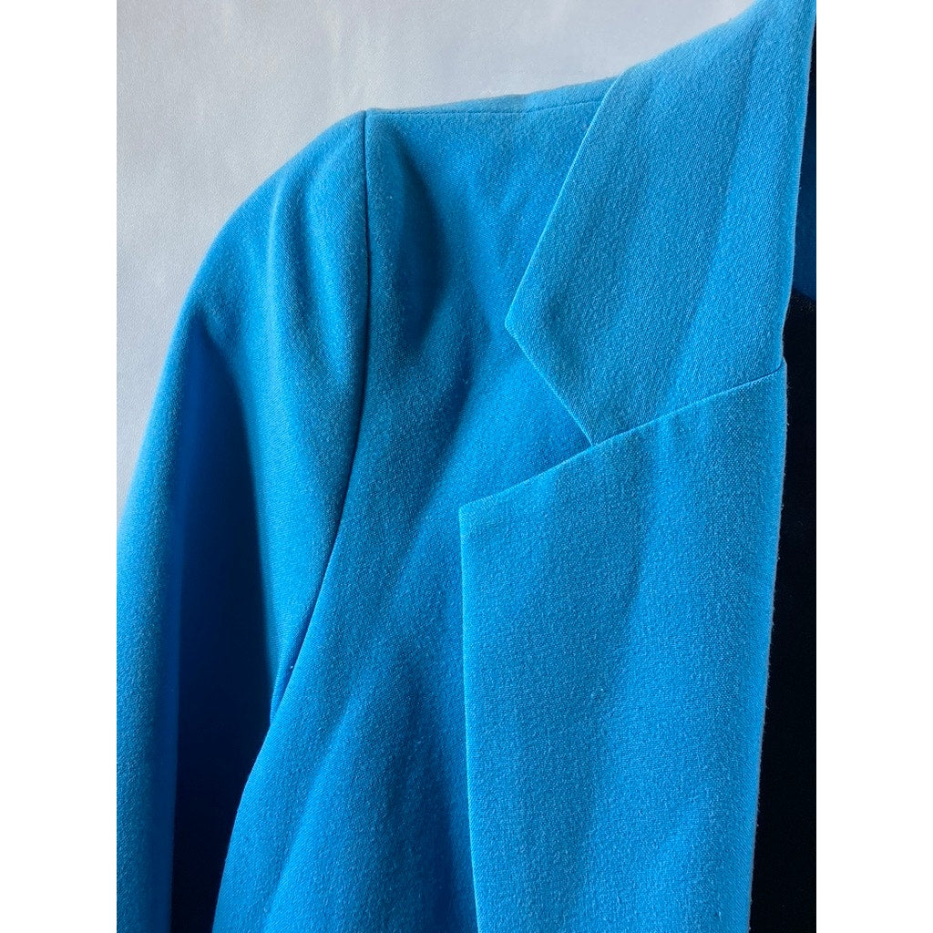 SILENCE + NOISE Women's Blue Notch Lapel Open Front Blazer SZ XS