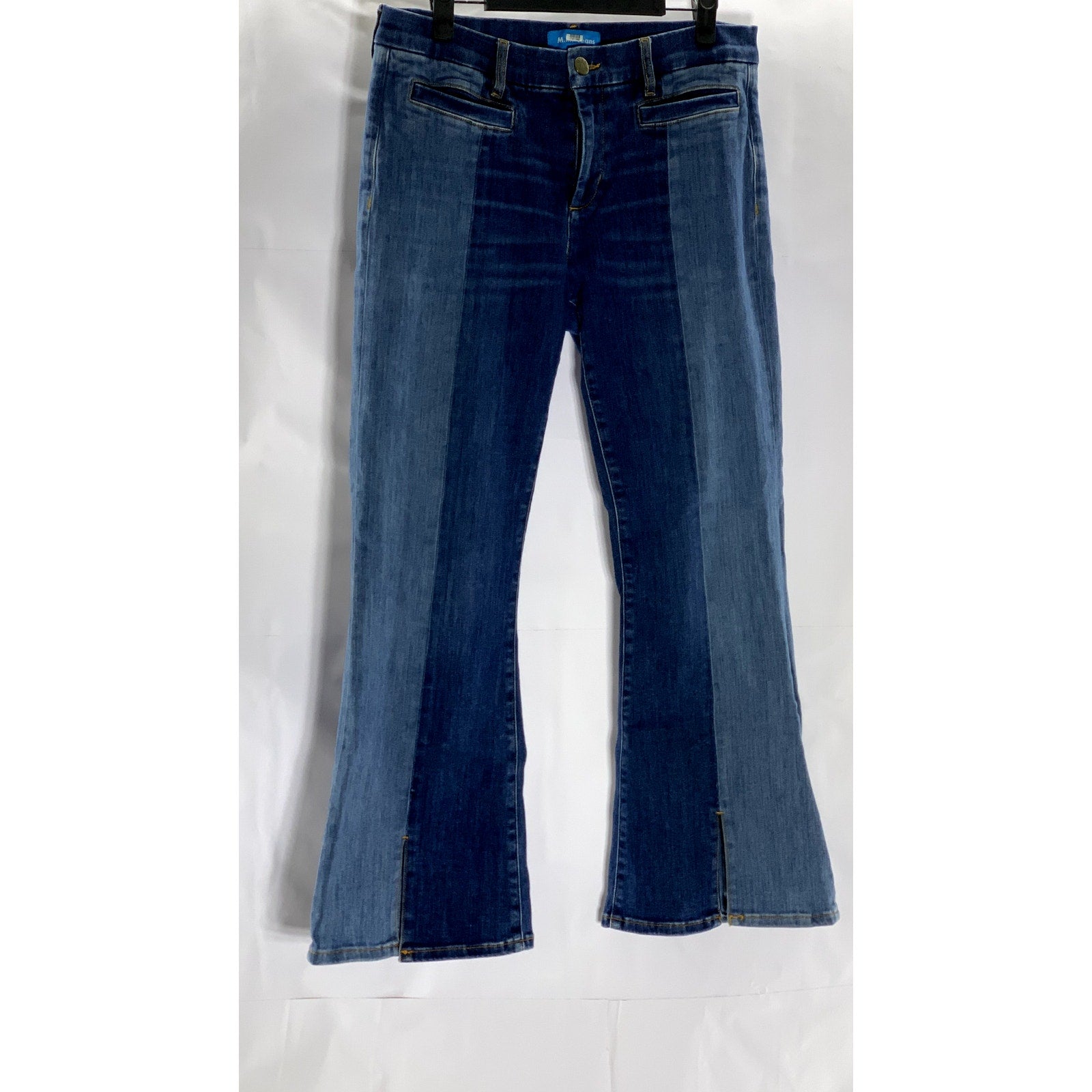 M.I.H JEANS Women's Blue Marrakesh High-Rise Cropped Kick Flare Denim Jean SZ 29
