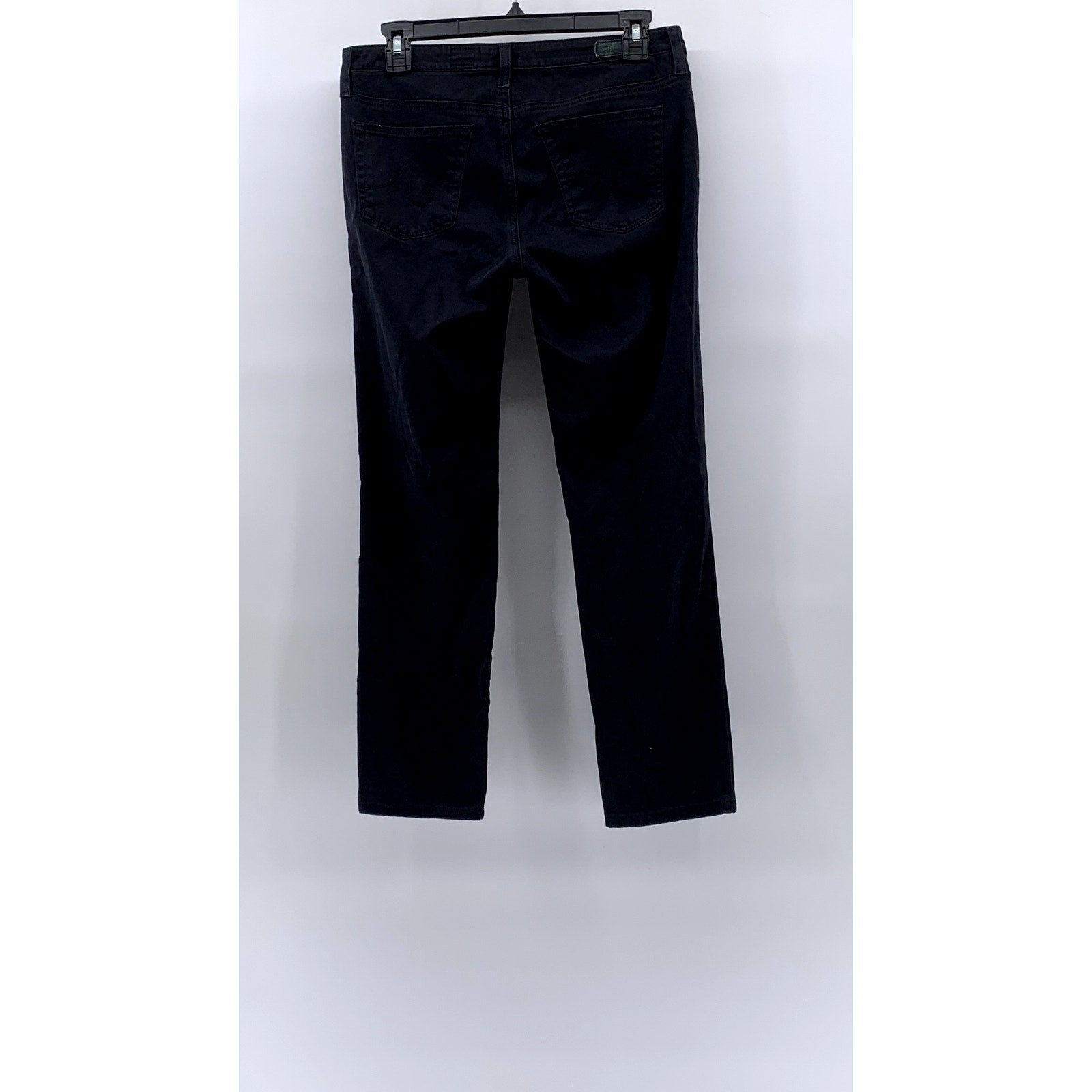 AG ADRIANO GOLDSCHMIED Women's Black Denim The Stilt Cigarette Leg Jeans SZ 28