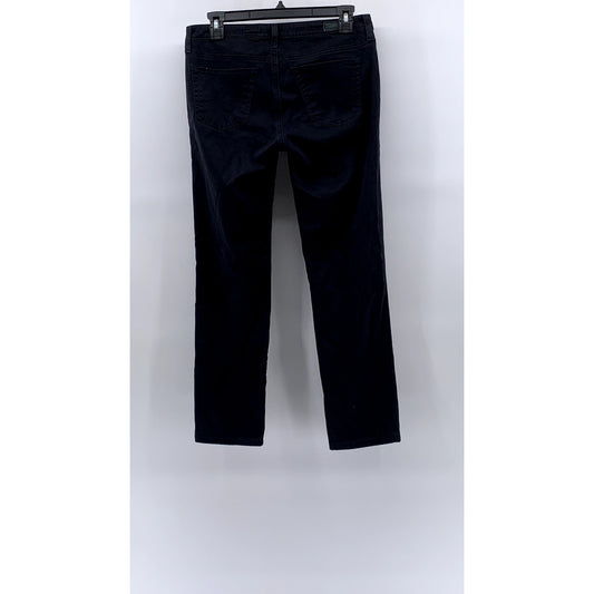 AG ADRIANO GOLDSCHMIED Women's Black Denim The Stilt Cigarette Leg Jeans SZ 28