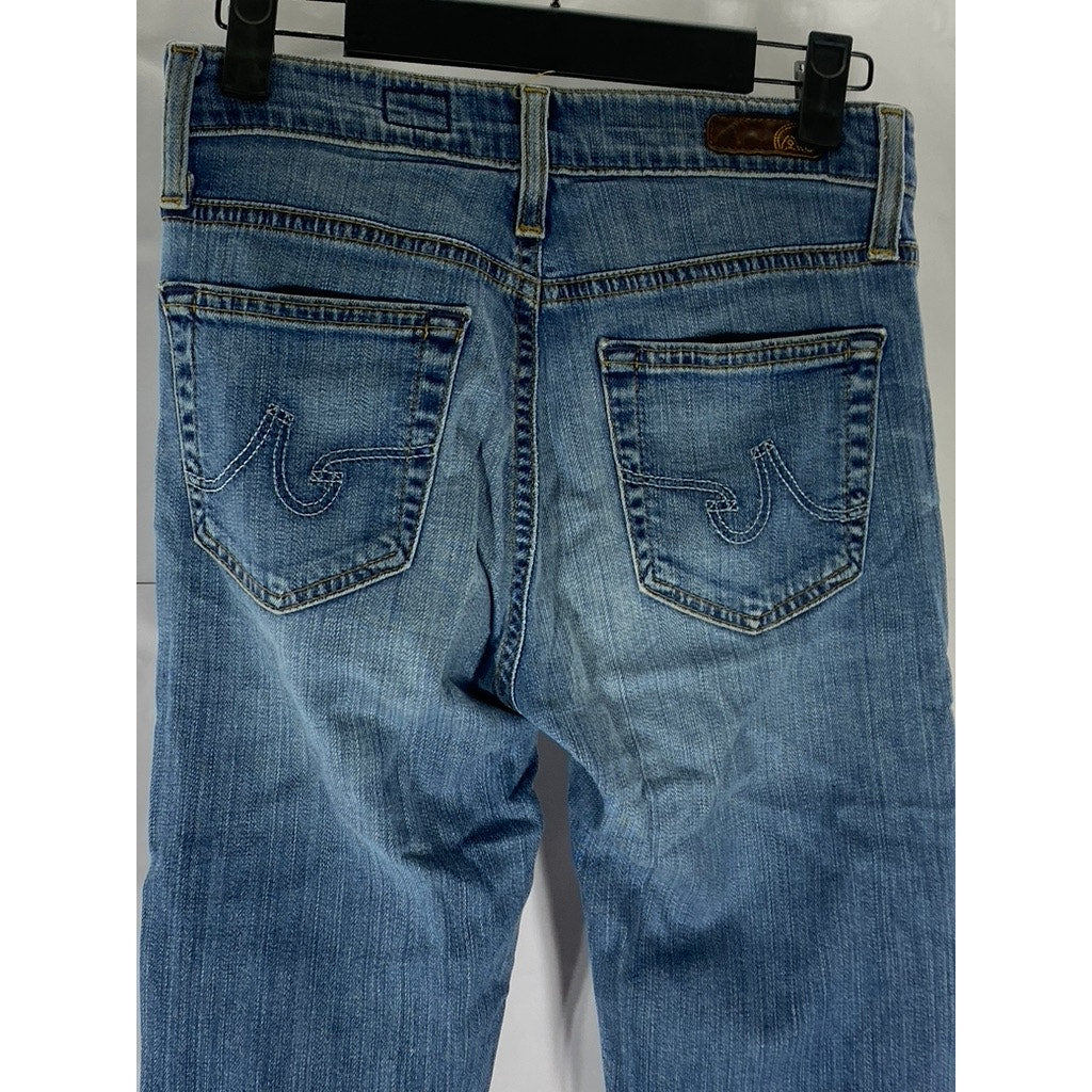 ADRIANO GOLDSCHEID Women's Dark Blue Denim Farrah High-Rise Skinny Jean SZ 25