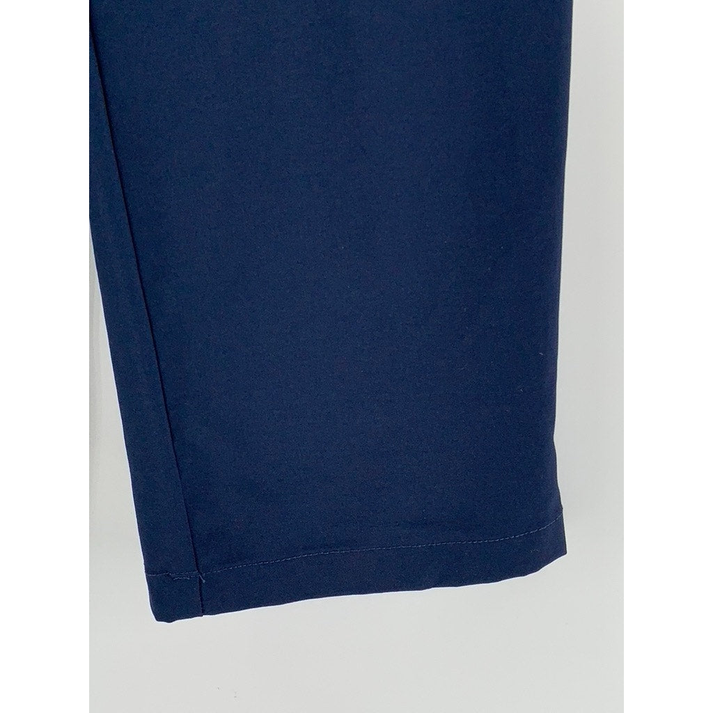 UNBRANDED Women's Navy Solid Cargo Straight-Leg Pants SZ M