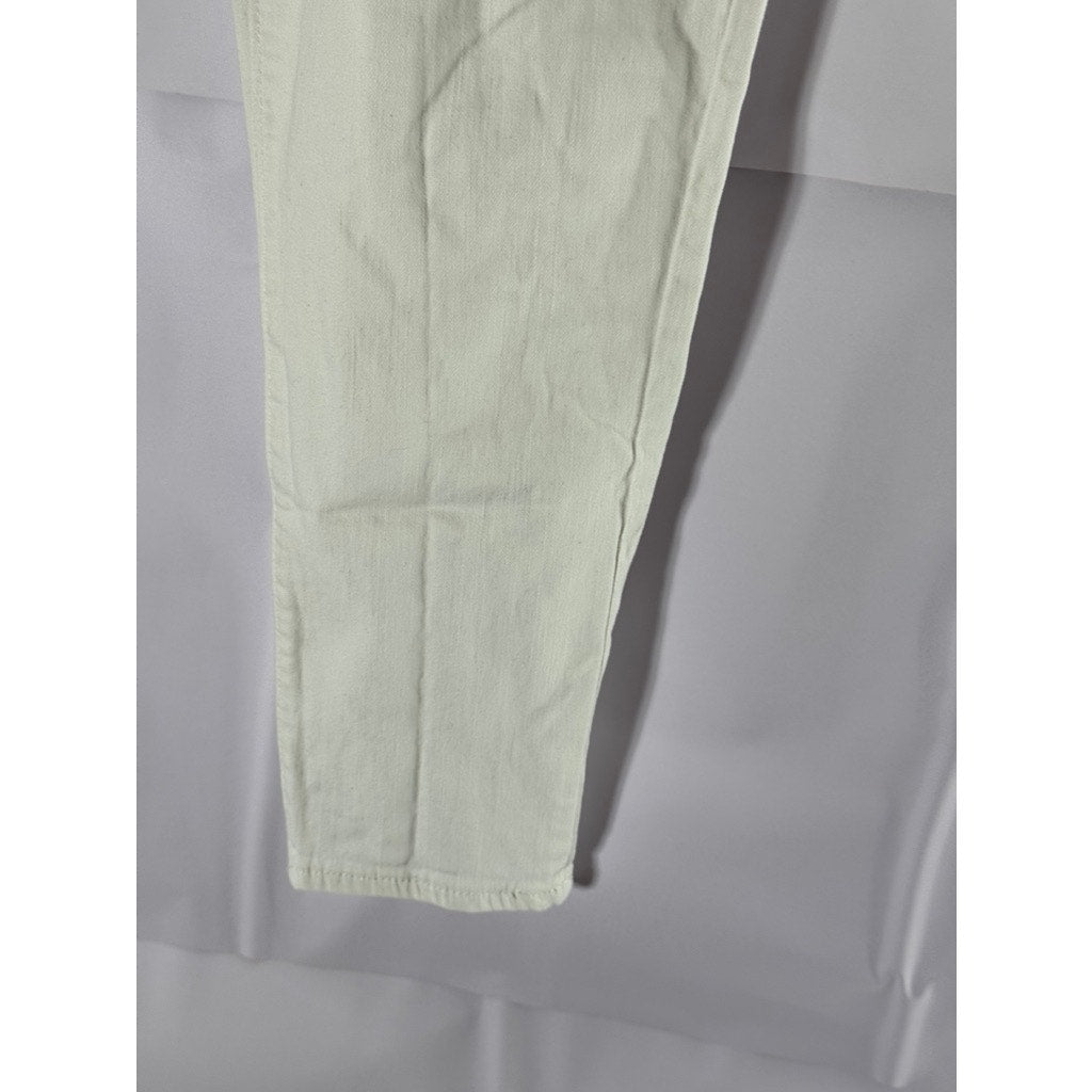 LOFT Women's White The Skinny Modern Denim Five-Pocket Jeans SZ 31