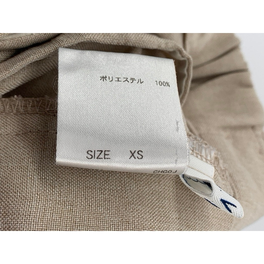 A.V.V Women's Beige Solid Wide-Leg Regular-Fit High-Rise Pant SZ XS