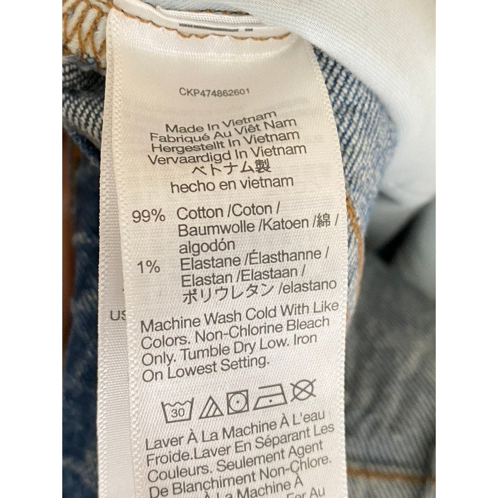 MADEWELL Women's Blue Denim The Curvy Perfect Vintage Regular-Fit Jean SZ 25