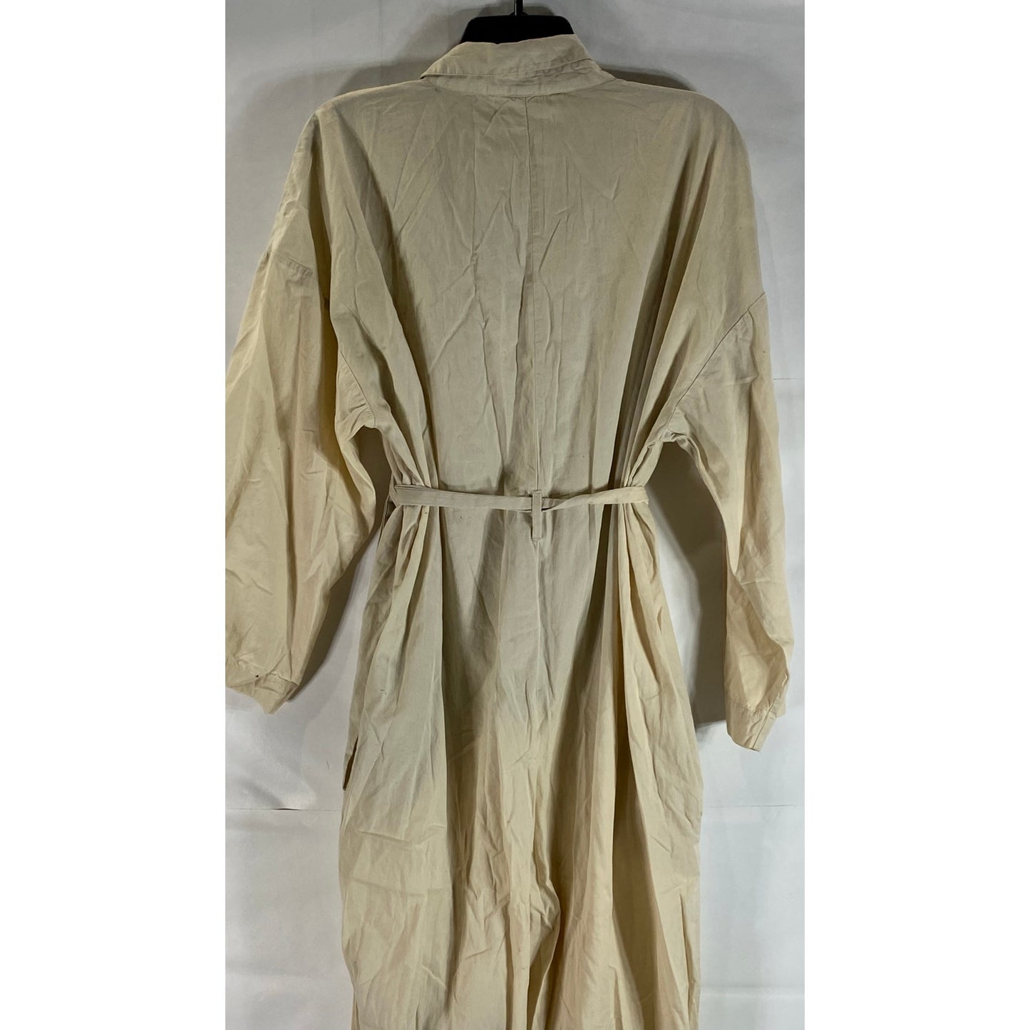 FREE PEOPLE X Revolve Women's Beige Cameron Shirt Tie-Waist One Piece SZ M