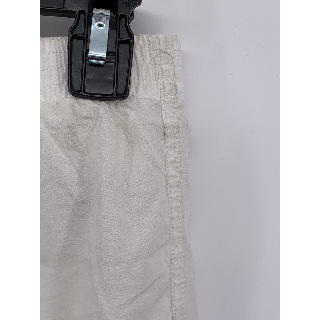 ARITZIA TNA Women's White Solid Straight-Leg Relaxed Fit Pajama Pant SZ XS