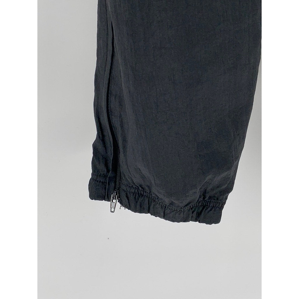 NIKE Women's Black Nylon Zipper-Hem Active Pants SZ M