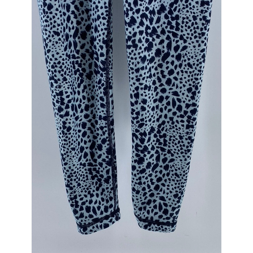 COTTON ON Women's Blue Animal Print High-Waist Pull-On Active Leggings SZ XS