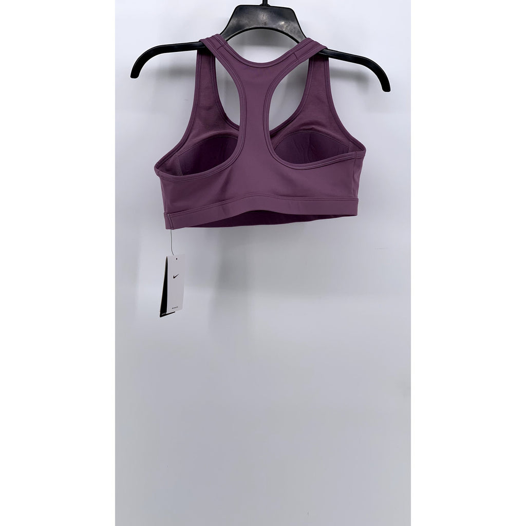 NIKE Women's Lavender Swoosh Medium Support Sports Bra SZ M