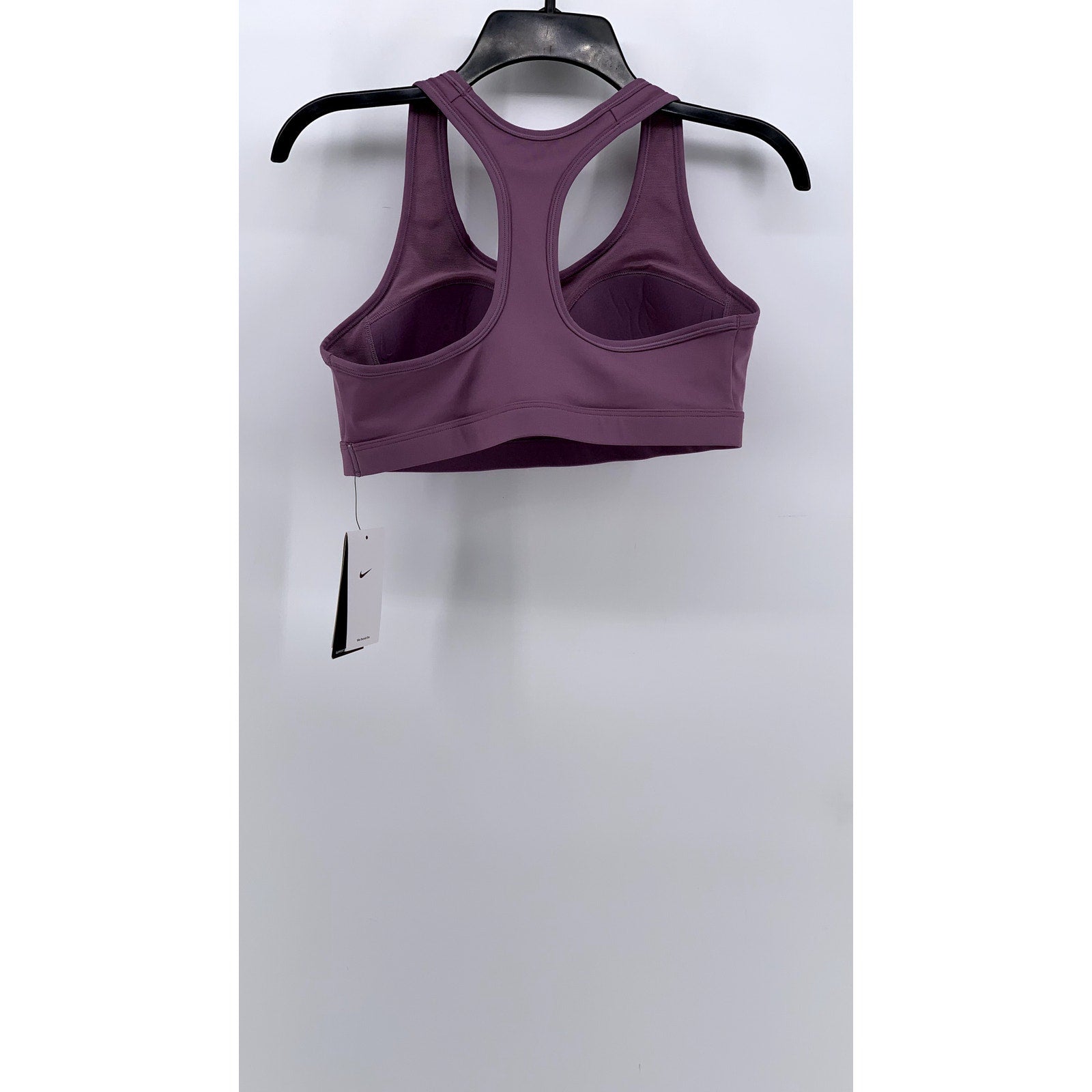 NIKE Women's Lavender Swoosh Medium Support Sports Bra SZ M