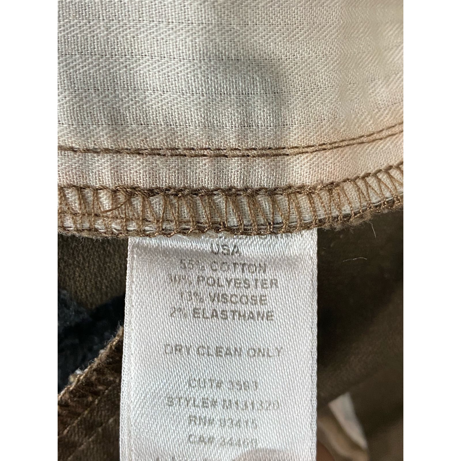 MR TURK By Tina Turk Men's Brown Cotton-Blend Flat Front Pant SZ 36X32