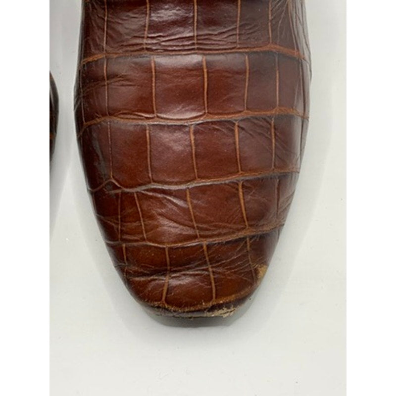 ZARA Basic Collection Women's Brown Snake Print Loafers SZ 39