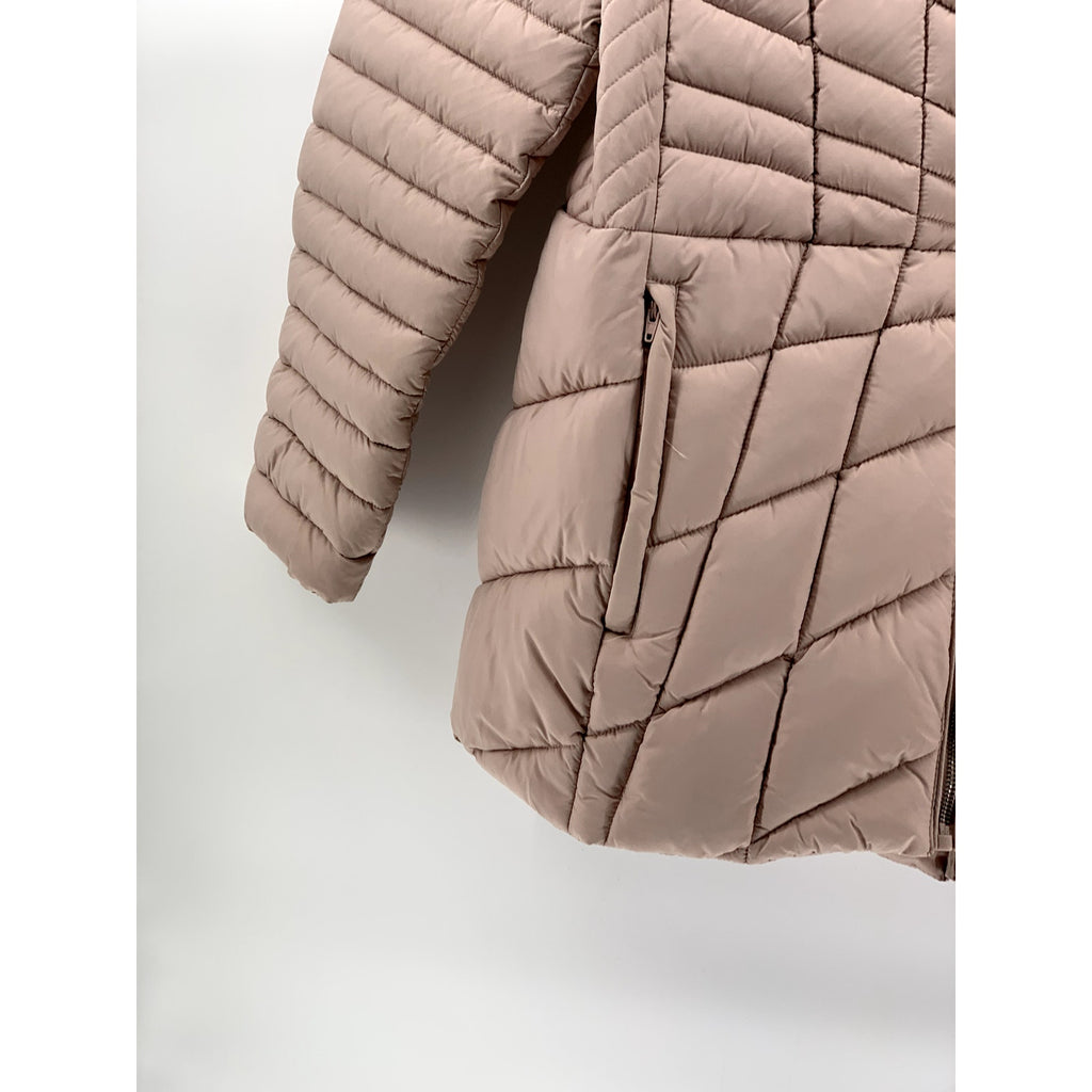 BERNARDO Women's Pink Packable Hooded Puffer Jacket SZ 2XL
