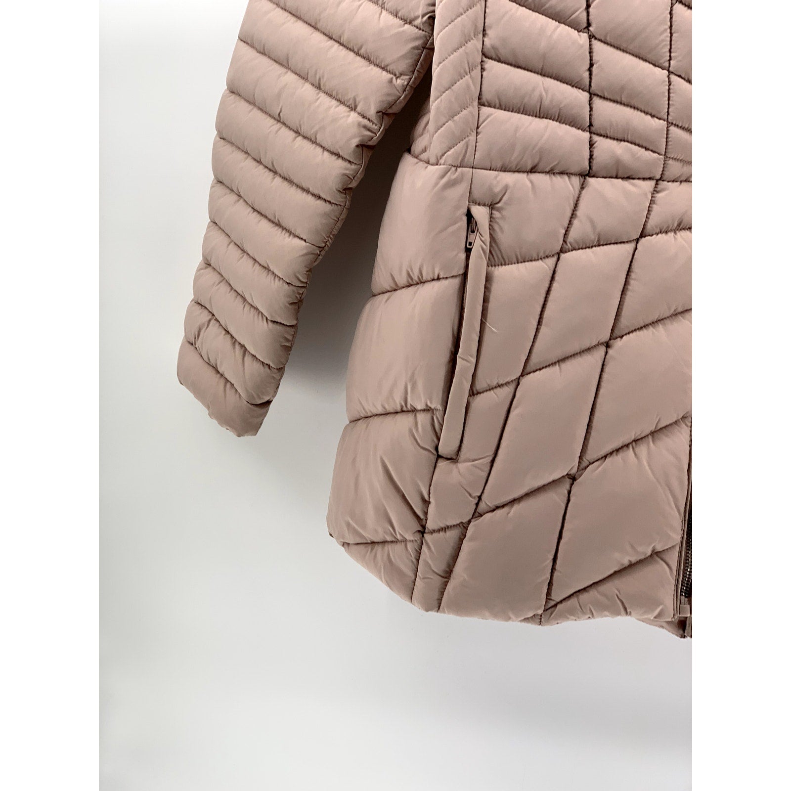 BERNARDO Women's Pink Packable Hooded Puffer Jacket SZ 2XL