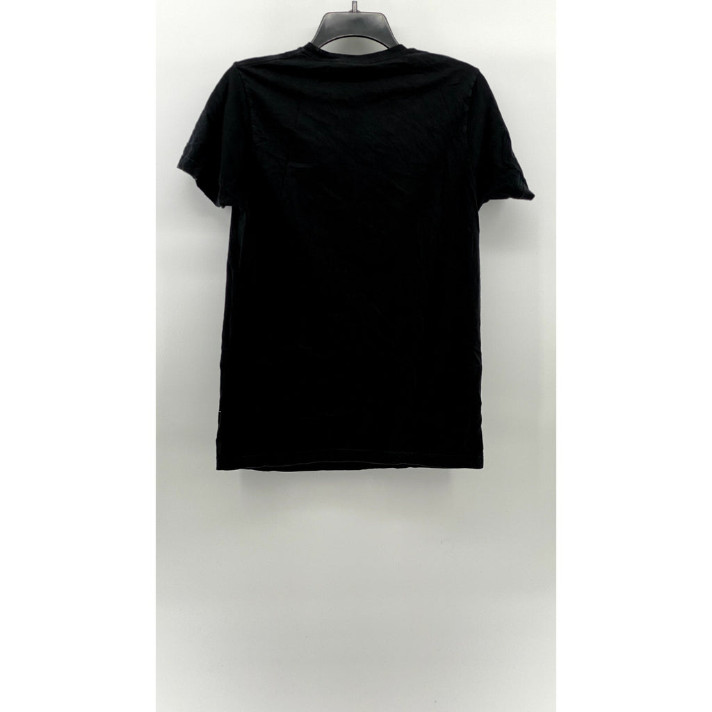 BAY ISLAND SPORTSWEAR Men's Black-Blue Circle Crewneck Short Sleeve T-Shirt SZ M