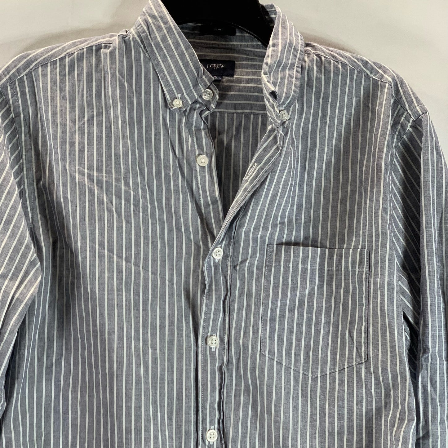 J. CREW Men's Striped Slim-Fit Button-Up Long Sleeve Shirt SZ M