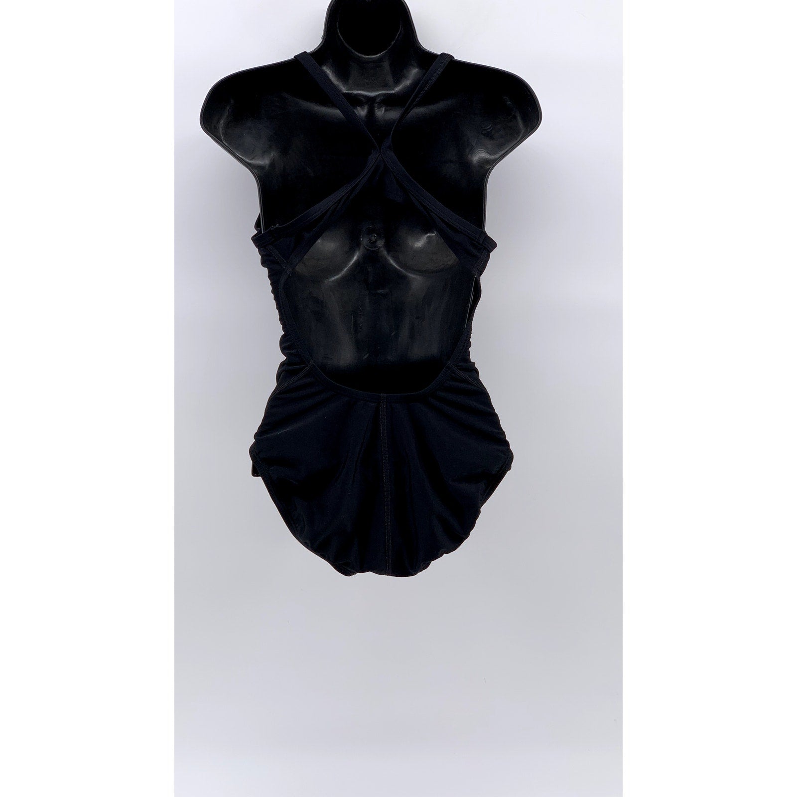 NIKE Women's Black Swoosh Cutout One-Piece Swimsuit SZ 34(8)