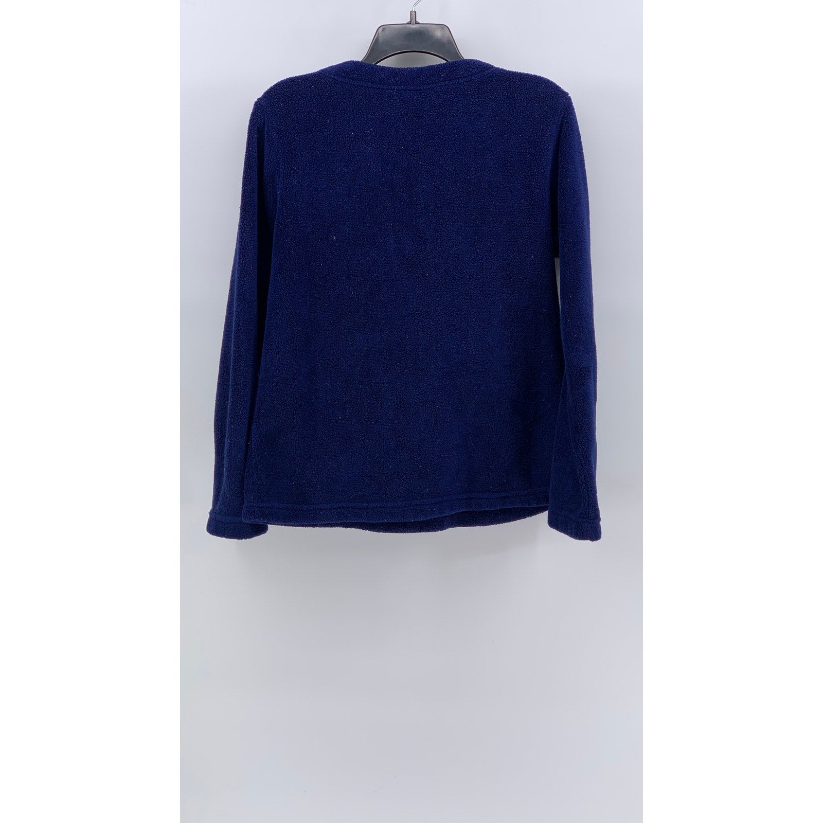 UNBRANDED Kids' Navy Fleece Just Chillin Embroidered Sweater SZ L