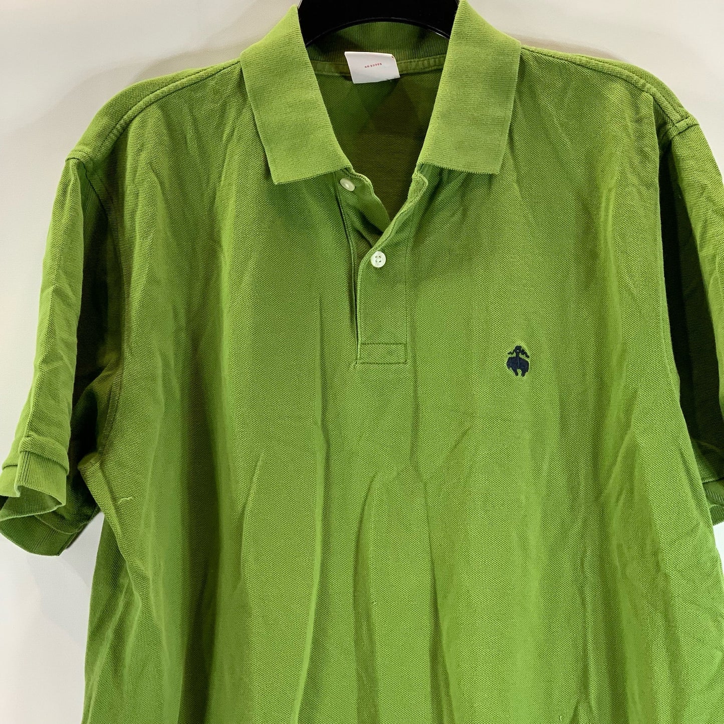 BROOKS BROTHERS 346 Men's Green Cotton Original-Fit Short Sleeve Polo Shirt SZ M