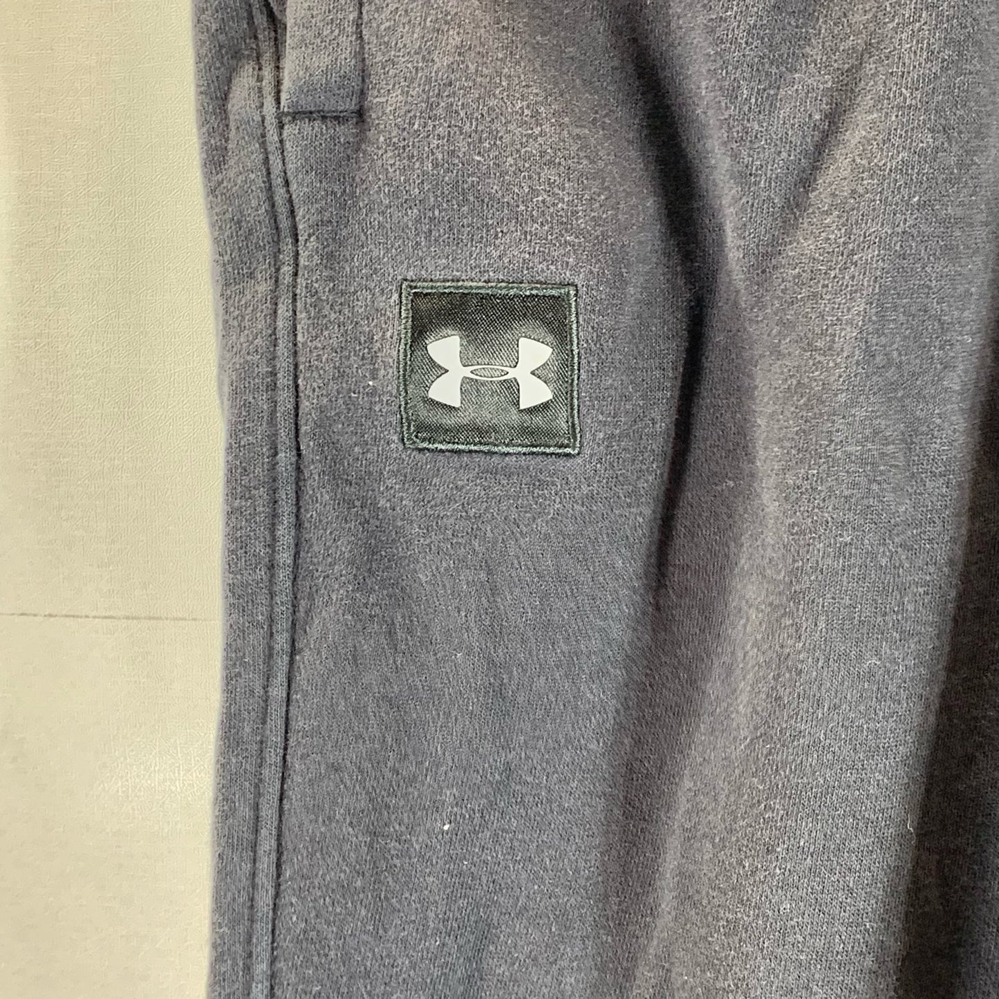 UNDER ARMOUR Men's Black Solid UA Rival Fleece Drawstring Jogger Pants SZ XL