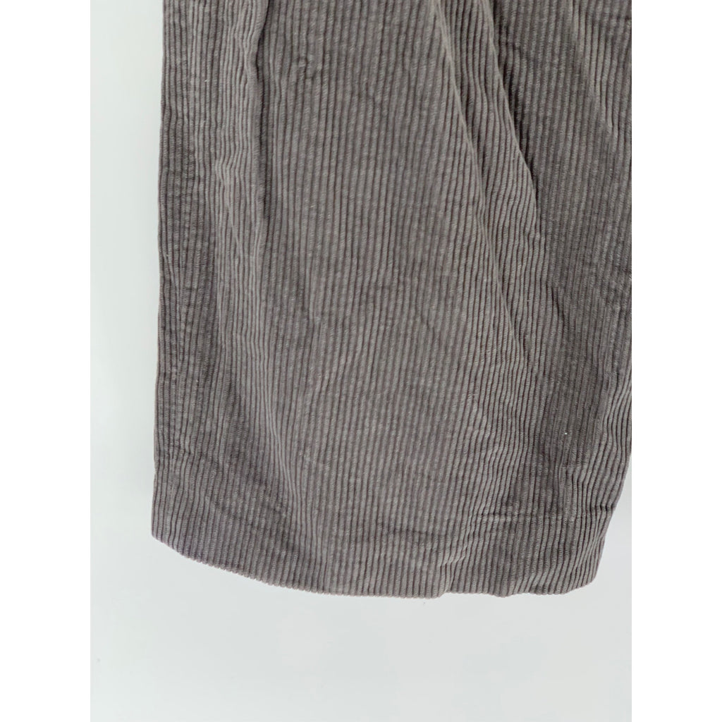 COS Men's Gray Corduroy Relaxed Fit Straight-Leg Casual Pant SZ 34R