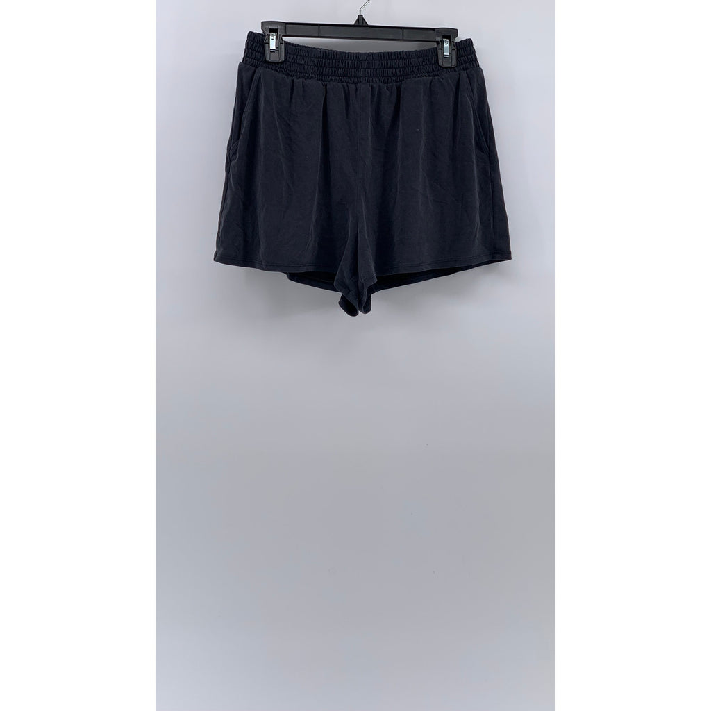 EXPRESS Women's Washed Black Pull-On Regular Fit Casual Shorts SZ M
