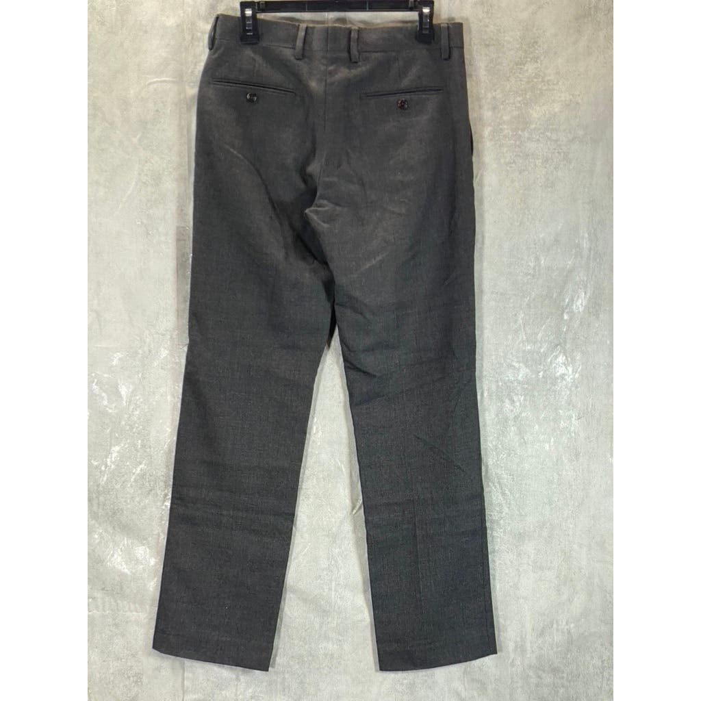 J.CREW Men's Charcoal Classic-Fit Flat Front Dress Pants SZ 30X32