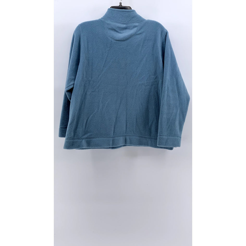 POLAR DOGS By Big Dogs Women's Blue Vintage Fleece Graphic Sweater SZ S